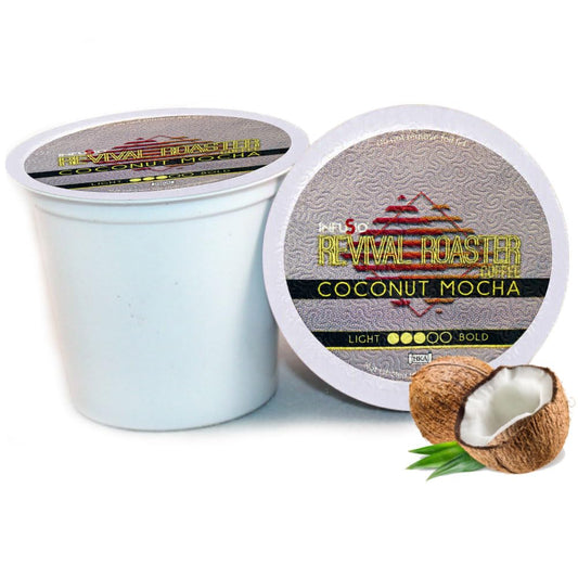 InfuSio Coffee Pods – 96 Count, Coconut Mocha (Flavored Coffee) Single Serve Coffee Pods for Keurig K Cup® Brewers, Compatible with Keurig 2.0 Brewers