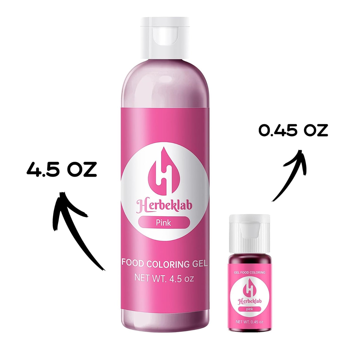 Pink Gel Food Coloring 4.5 oz Professional Grade Pink Food Dye Concentrated Gel Food Coloring for Icing Baking Cake Decorating Cookie Fondant Slime Easter Egg