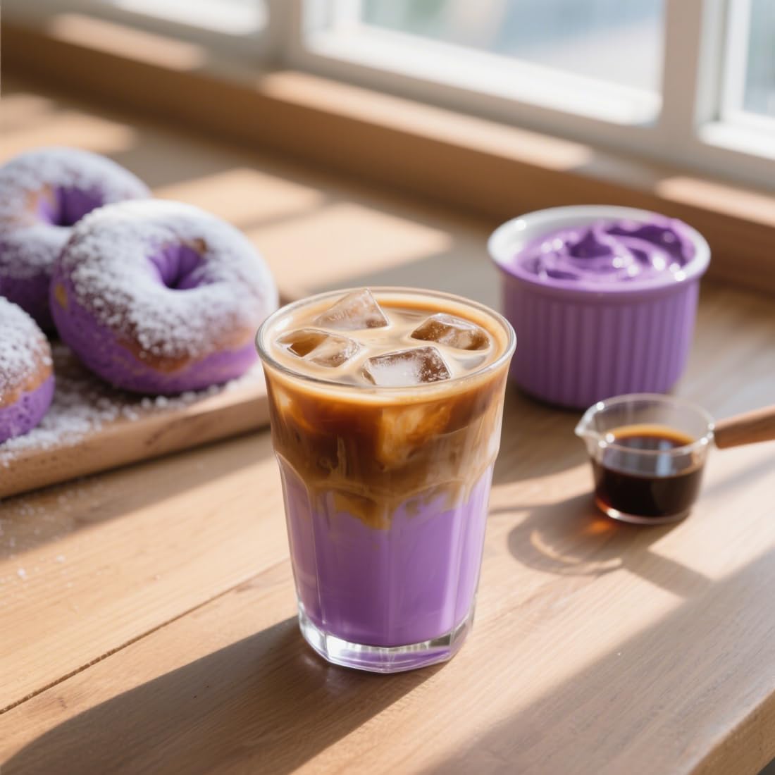 Fraunitsh Purple Sweet Potato Powder 7oz | Ube Powder | Natural Purple Yam Food Coloring for Baking Smoothies Dinks & Recipes | No Additives (7oz)