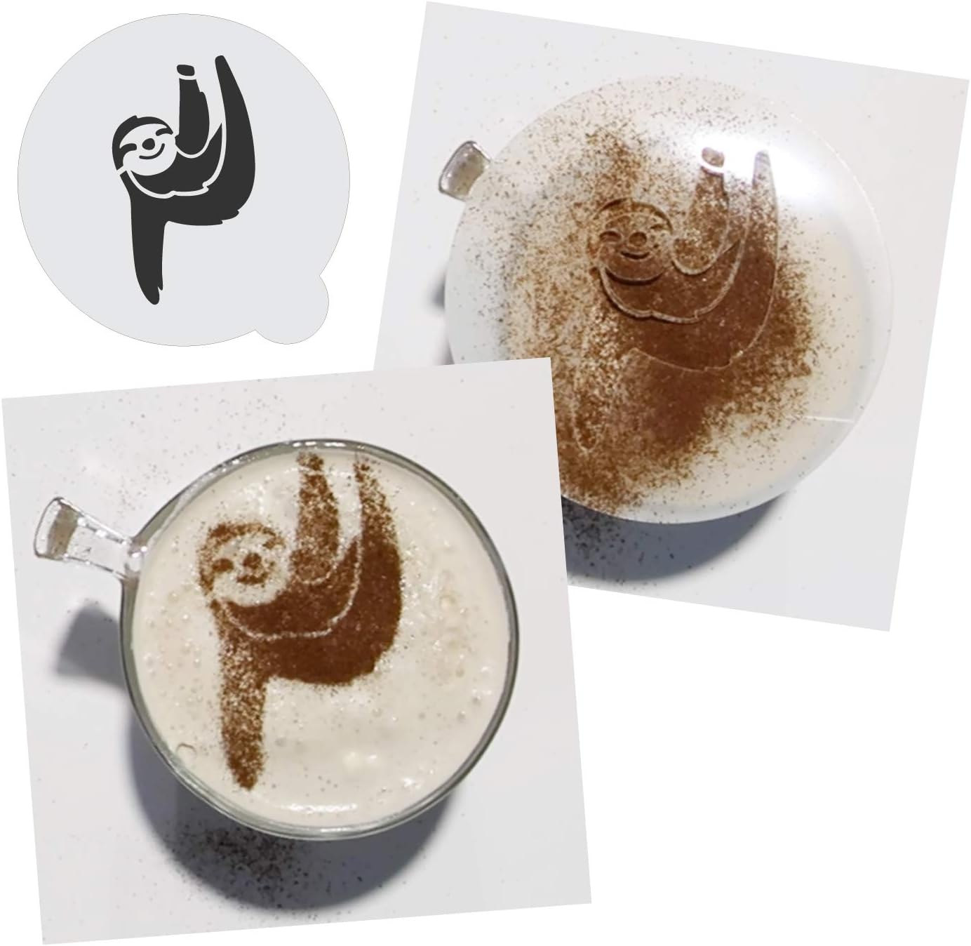 Stencil Stop Custom Coffee Stencil - Customizable for Business Logos, Faces, Images - 14 Mil Mylar Plastic (2.5 x 2.5 inches - 5 Pack)