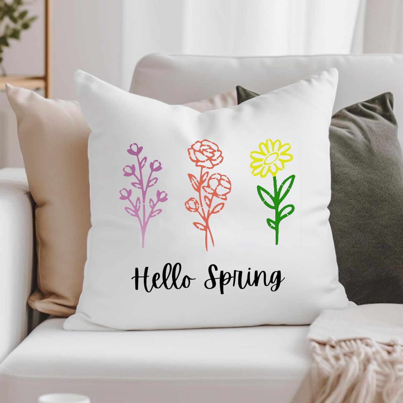 Flower Stencils for Painting on Walls Flower Stencil Floral Stencils for Crafts Paper Canvas Wood Decor