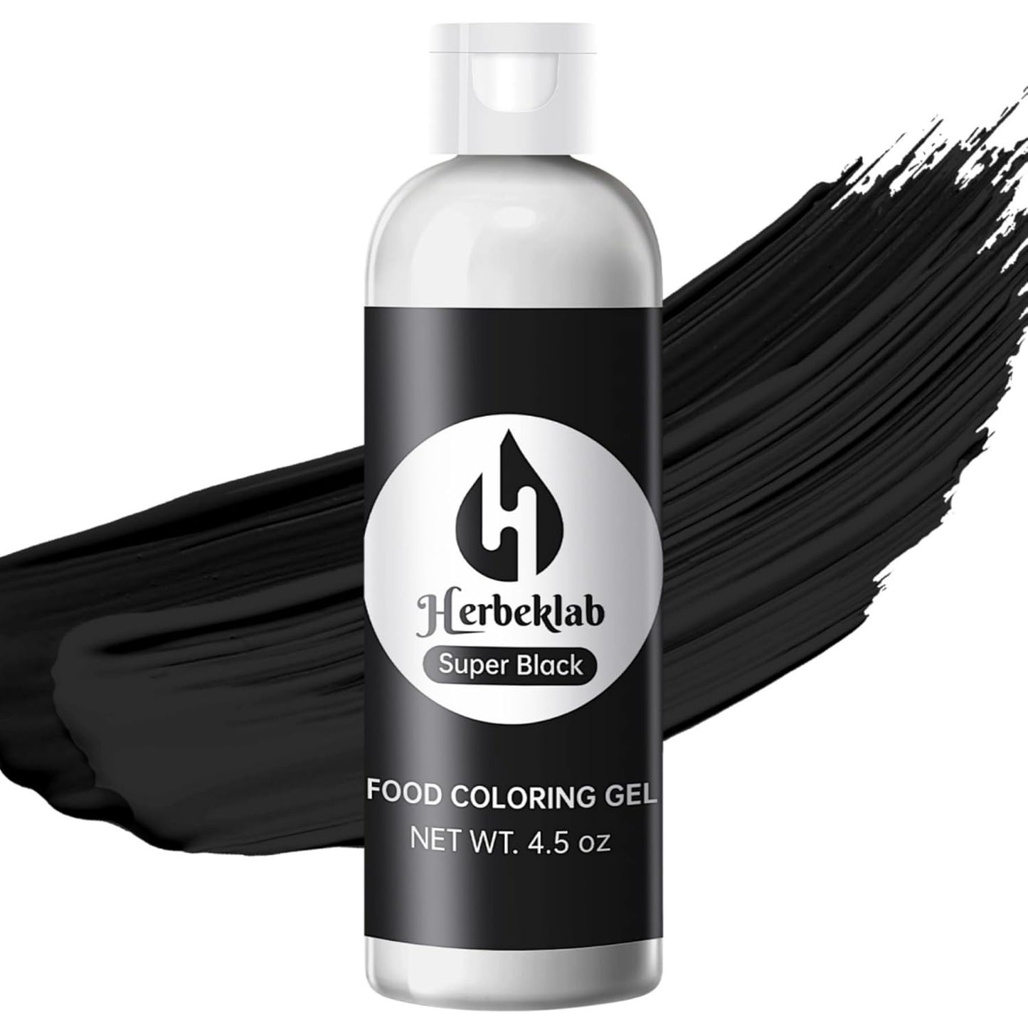 Black Food Coloring Gel 4.5 oz Professional Grade Super Black Food Dye Concentrated Gel Food Coloring for Icing Baking Cake Decorating Fondant Cookie