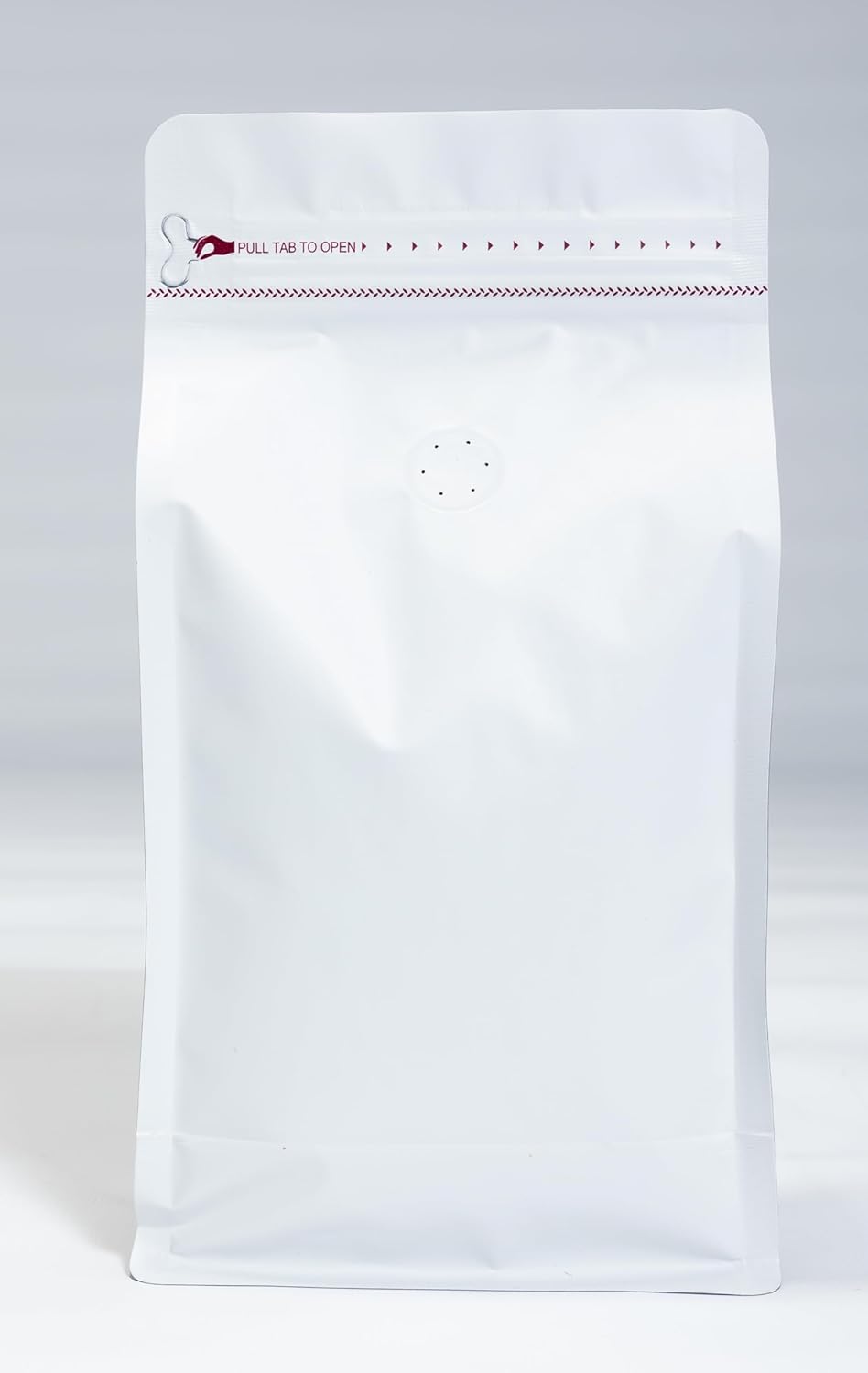 Premium Coffee Bags with Valve (100 pcs, 16 oz) Standing Coffee Beans Storage Bags, Reusable Heat Sealable Side Zipper Pouches, Eco-Friendly Packaging, Perfect for Home and Office - White