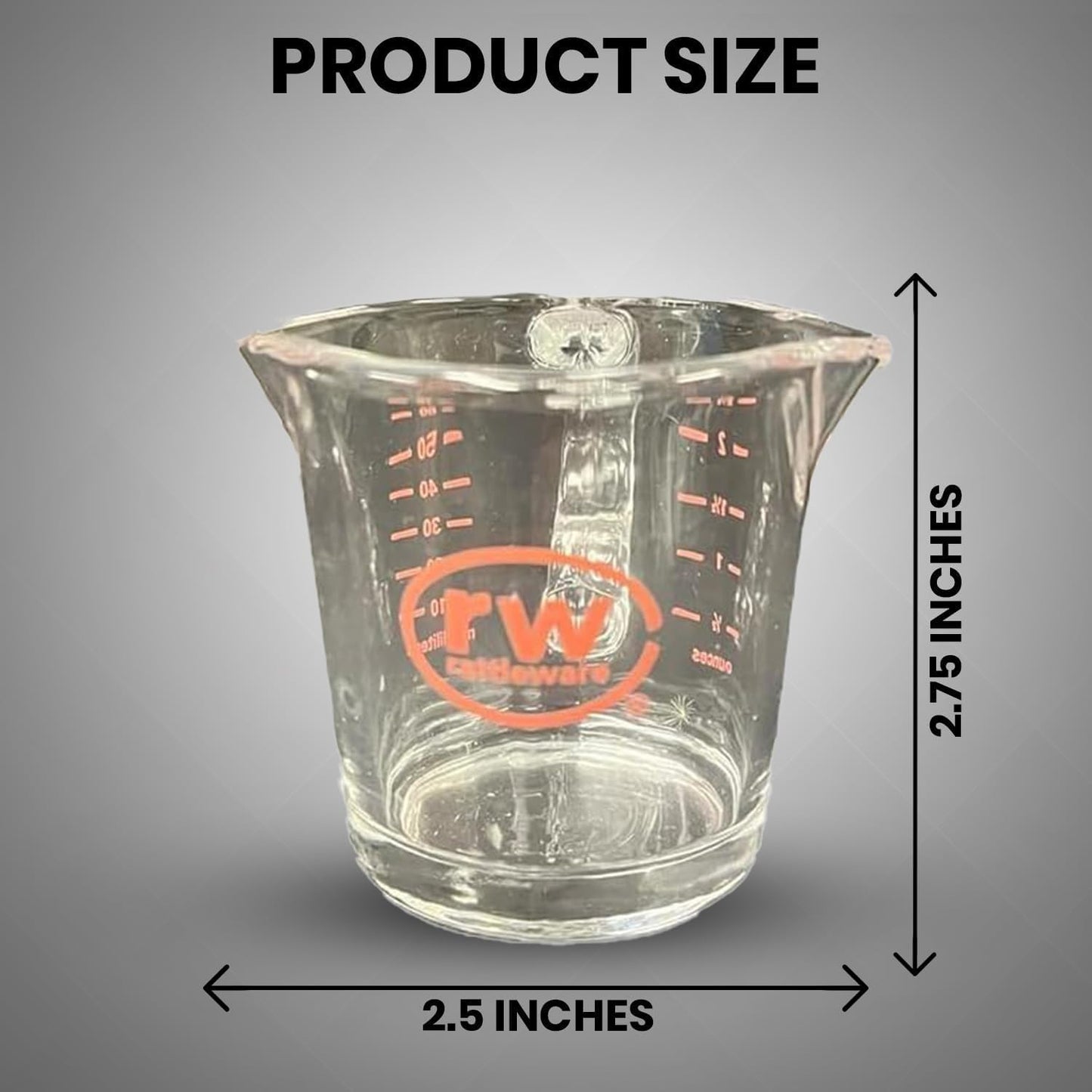 Rattleware 3 oz Espresso Shot Glass Pitcher – Double Spouted Genuine Barista Measuring Cup with Graduations in ml & oz – High-Volume, Commercial-Grade for Swift Espresso Pouring & Precision (2 Pieces)