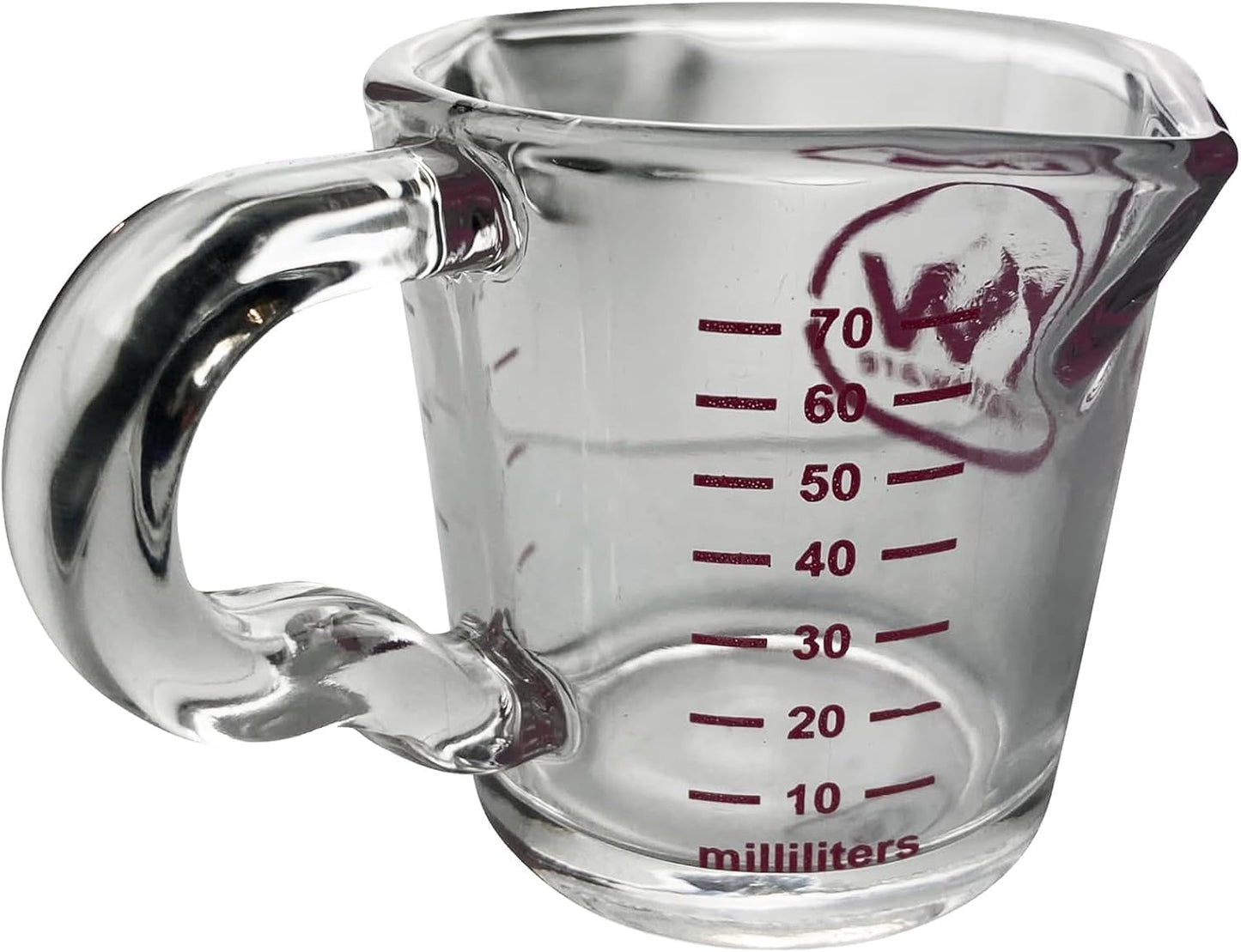 Rattleware 3 oz Espresso Shot Glass Pitcher – Double Spouted Genuine Barista Measuring Cup with Graduations in ml & oz – High-Volume, Commercial-Grade for Swift Espresso Pouring & Precision (2 Pieces)