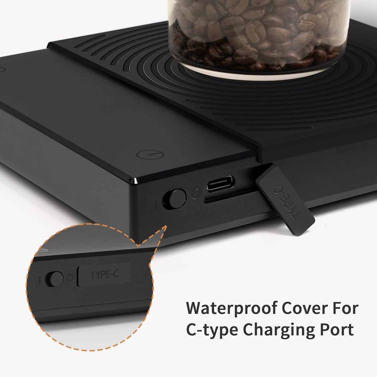 TIMEMORE Coffee Scale Basic 2.0 Electronic Espresso Scale with Water Flow Rate and Timer Function, Free Switching of Ounce/kg Units, Digital Scale for Kitchen/Baking/Cooking, Black