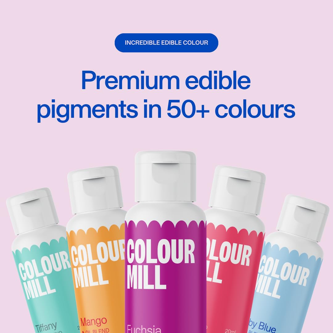 Colour Mill Oil-Based Food Coloring, 20 Milliliters Mauve (0.68 Fl Oz)