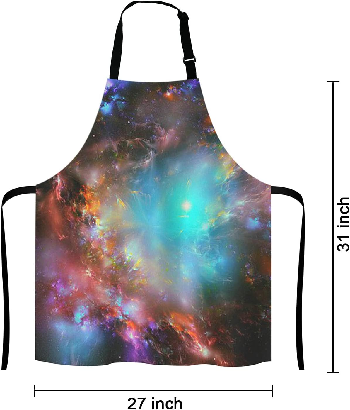 Galaxy Apron for Women and Men, Adjustable Kitchen Chef Apron for Cooking Baking - Cute Birthday, Anniversary, Mother's Day Apron Presents for Mom Wife Girlfriend Aunt Grandma