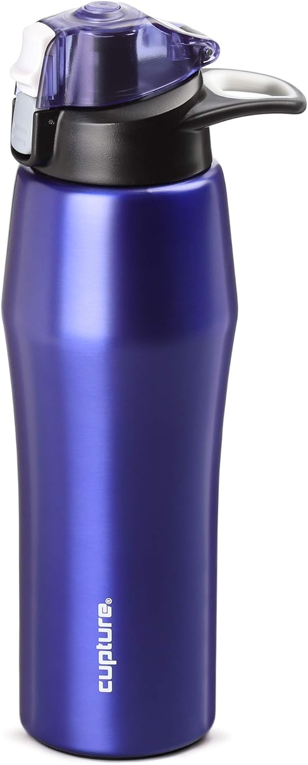 Cupture Action Bottle with Handle - Stainless Steel Vacuum-Insulated, 22 oz