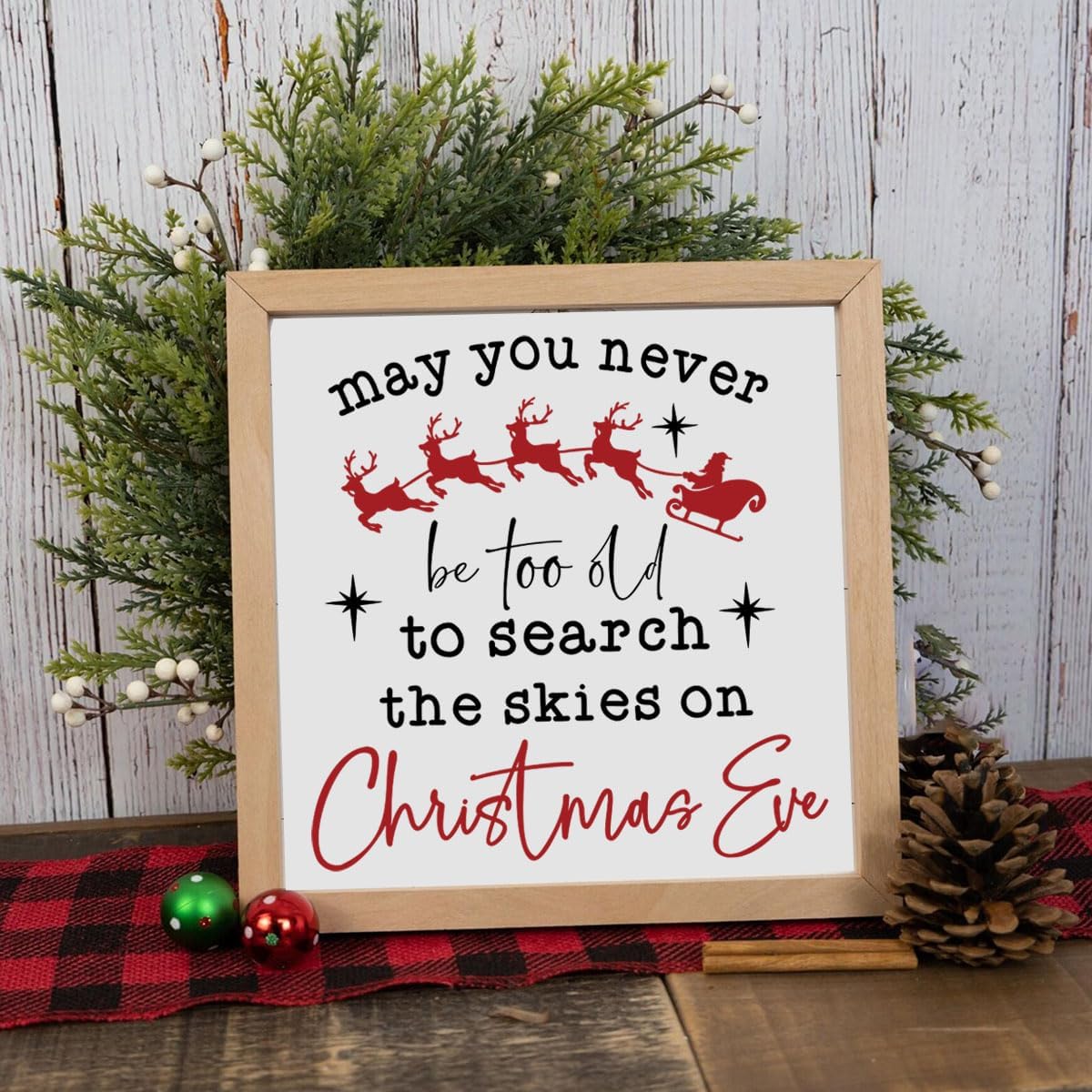 Christmas Stencils for Painting 12" Large Farmhouse Christmas Stencils for Crafts Reusable Santa Hot Coca Candy Cane Holiday Drawing Templates for Wood Fabrics Porch Hanger Winter Decor(XMS Rustic 9p)