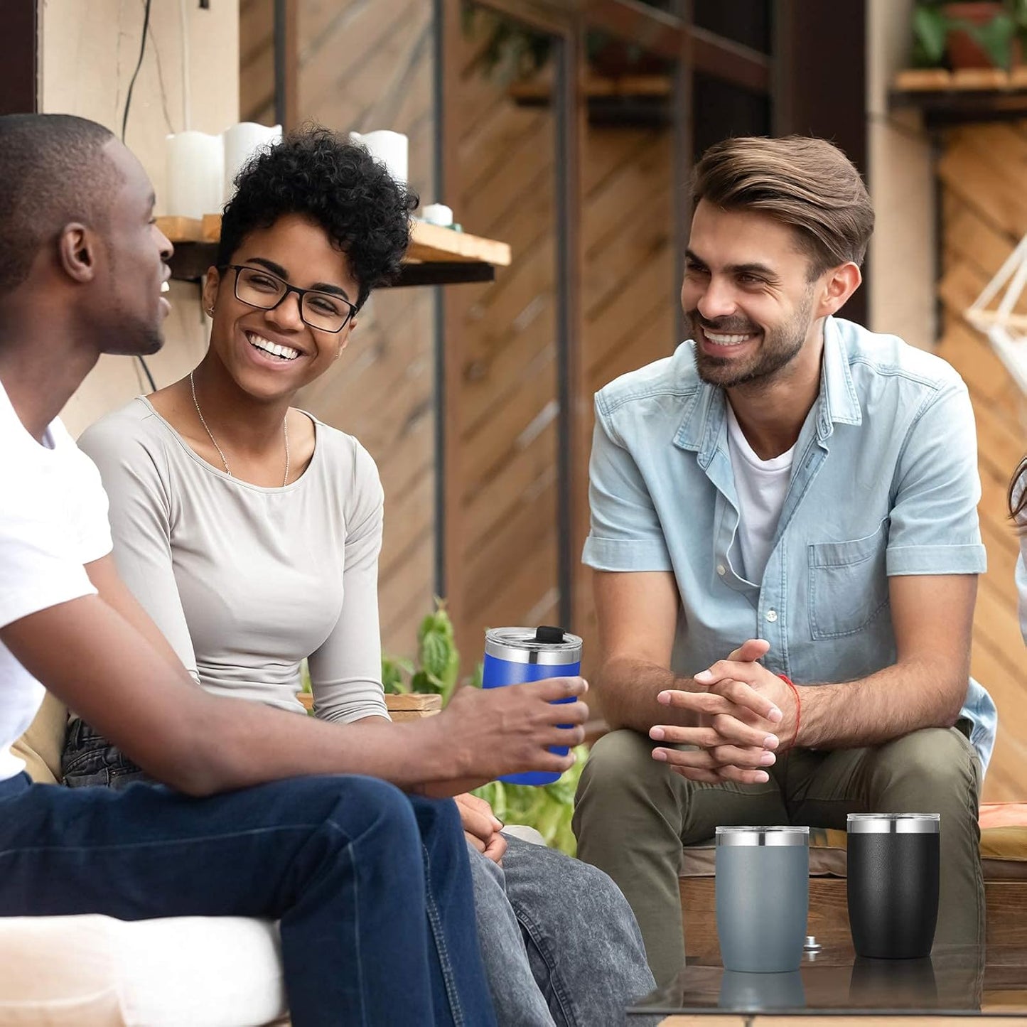 VEGOND Stainless Steel 12 oz Tumblers bulk Vacuum Insulated Double Wall Travel Tumbler with Lid and Straw Reusable Tumbler,Grey 12 pack