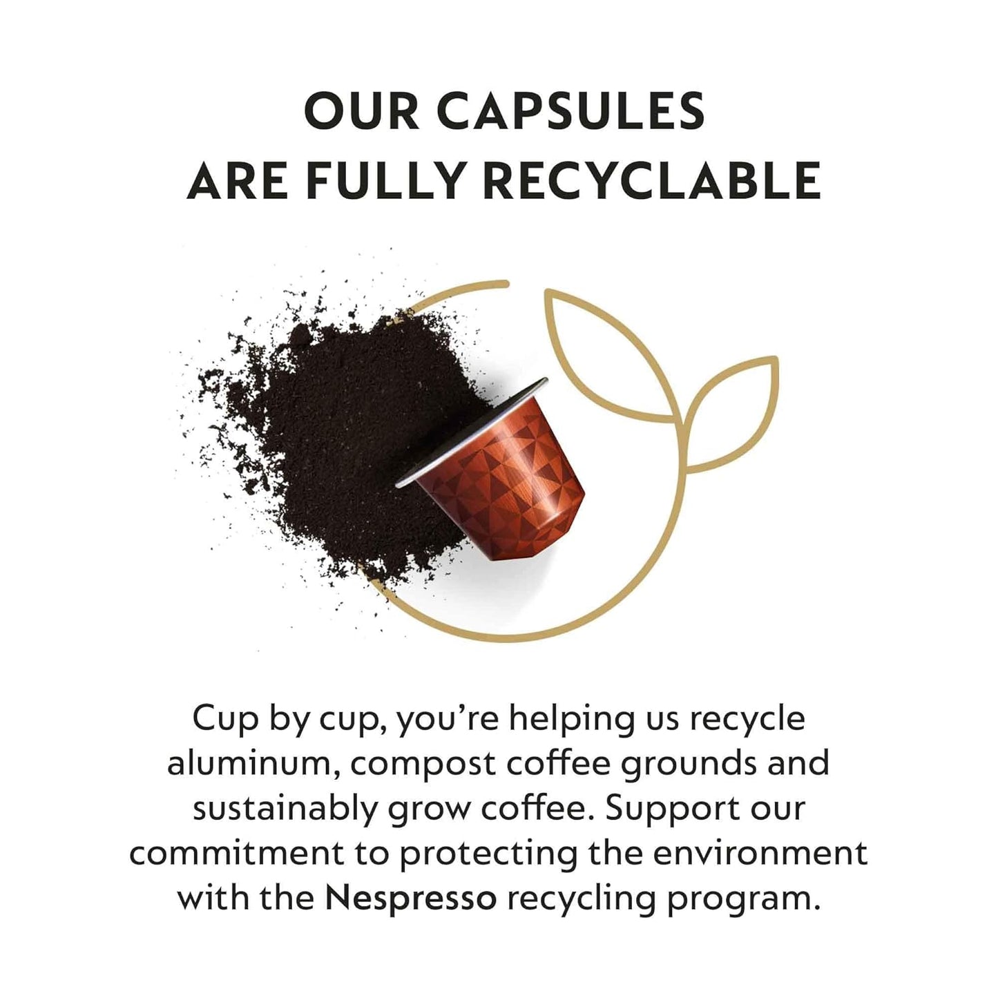 Nespresso Capsules Original Line, Cape Town Envivo Lungo, Dark Roast Espresso Coffee Pods, 50 Count Coffee Pods