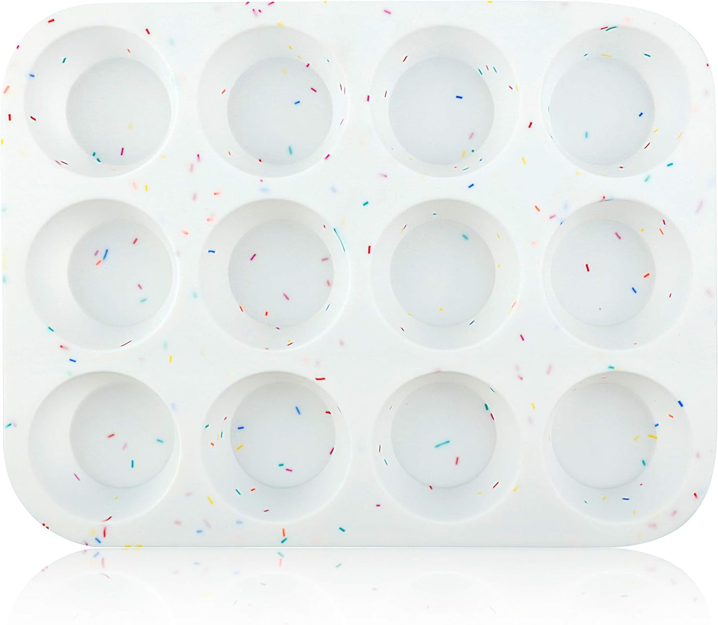 Silicone Muffin Pan Regular 12 Cups Muffin Tin Cupcake Pans for Baking Non-stick Muffin Tray Mold Easy Release,Durable,BPA Free