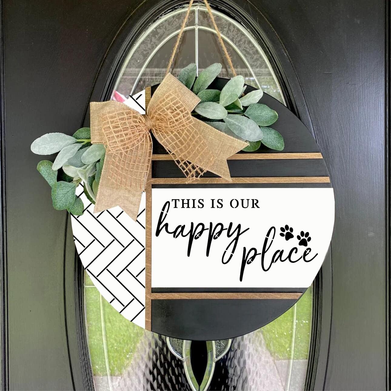 Welcome Stencils for Painting on Wood Welcome Stencil for Wood Sign 12" Reusable Templates Brick/Leopard Print/Herribone/Cow Print Pattern Stencil