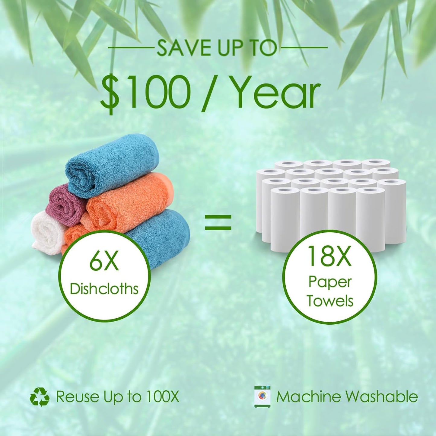 JEFFSUN Dish Cloths 12 Pack, 10x14 inch Small Kitchen Washcloths, Lint Free Fast Dry Reusable Cleaning Cloth, Ultra Soft & Scratch Free Terry Dish Rag, Easy to Rinse Multicolor Dishcloths