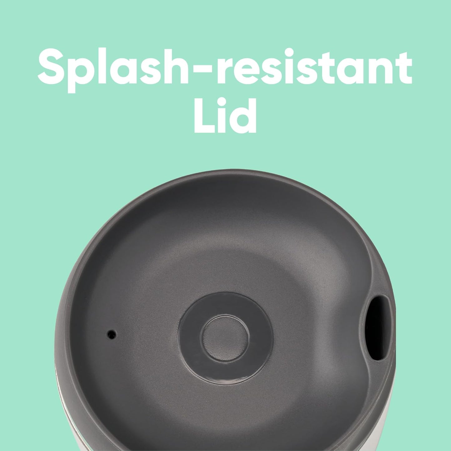 Owala SmoothSip Insulated Stainless Steel Coffee Tumbler, Reusable Iced Coffee Cup, Hot Coffee Travel Mug, BPA Free 20 oz, Gray (Cloudscape)