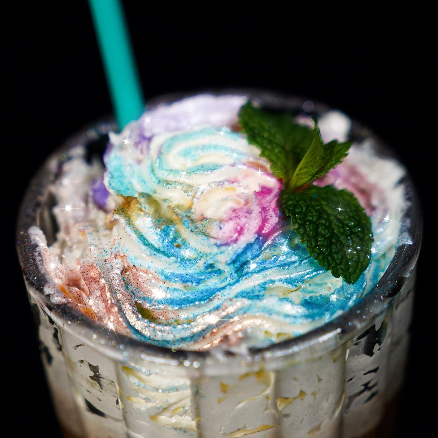 NiHome Edible Food-Grade Glitter Powder Glimmer Luster Dust Metallic Fancy Food Decorating Sprinkle Glimmery Dust for Drink Wine Beverage Cake Bakery Vegan Allergen-Free (Blue, 0.35oz/10g)