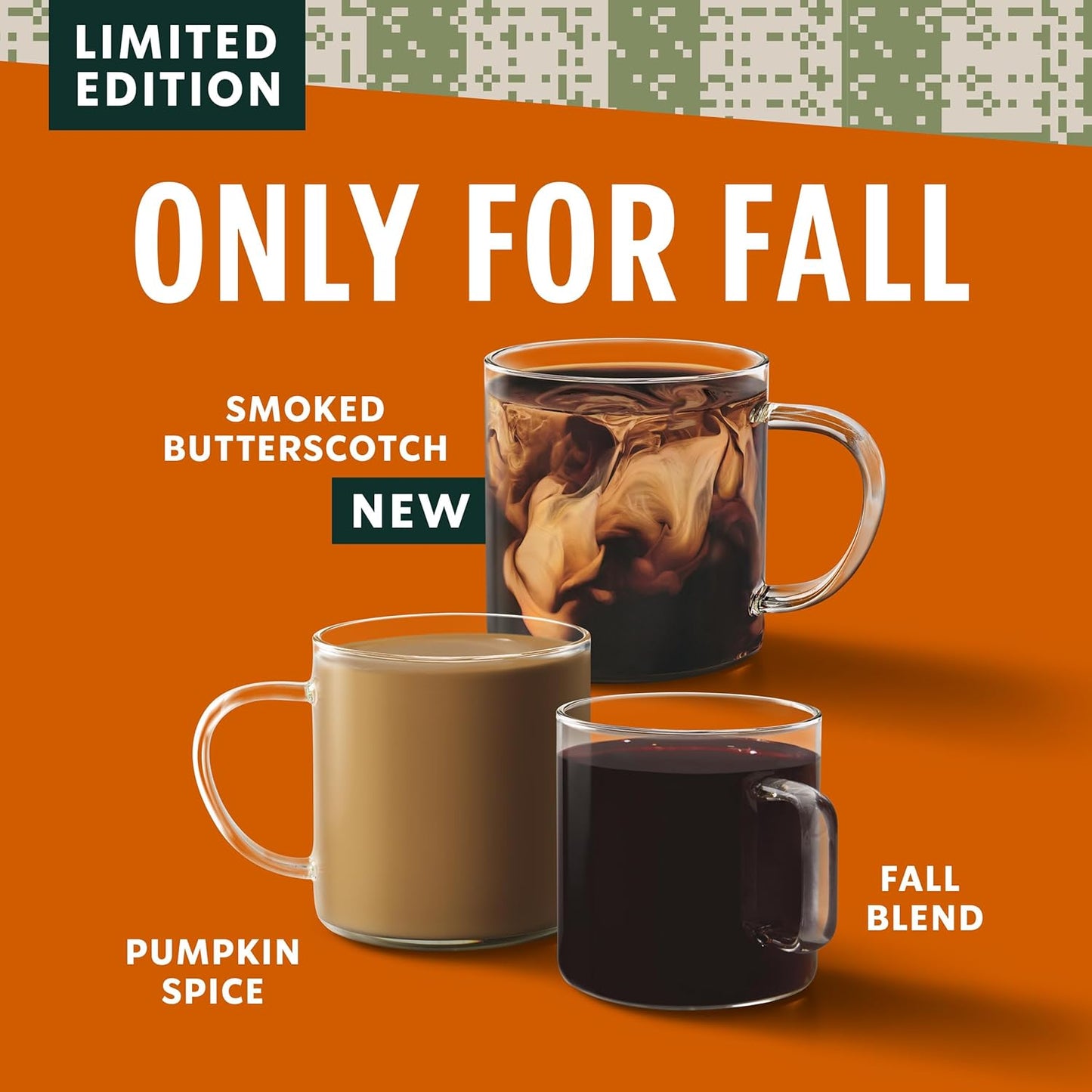 Starbucks K-Cup Coffee Pods, Medium Roast Coffee for Keurig Coffee Makers, Fall Blend, 100% Arabica, Limited Edition, 6 Boxes (60 Pods Total)