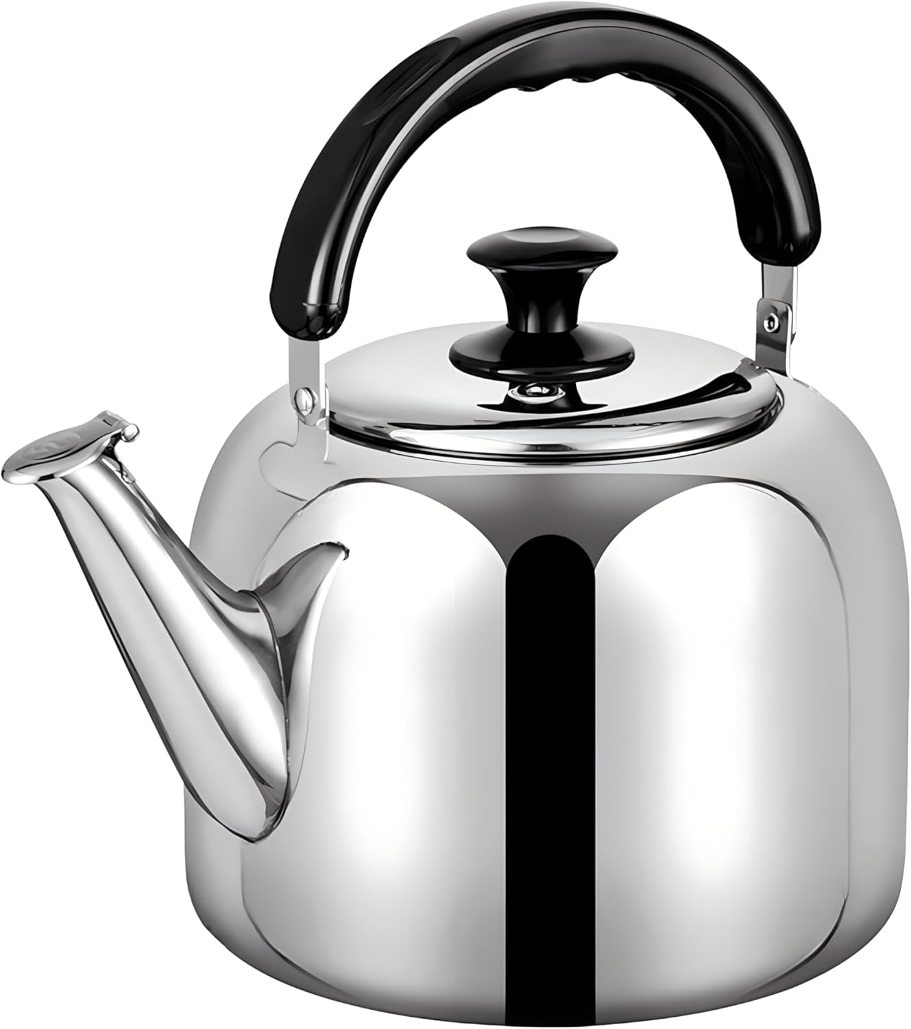 Whistling Stovetop Tea Kettle,Food Grade 316 Stainless Steel,Hot Water Fast to Boil,Stovetop Kettle with Ergonomic Handle,4.2 Quart Capacity