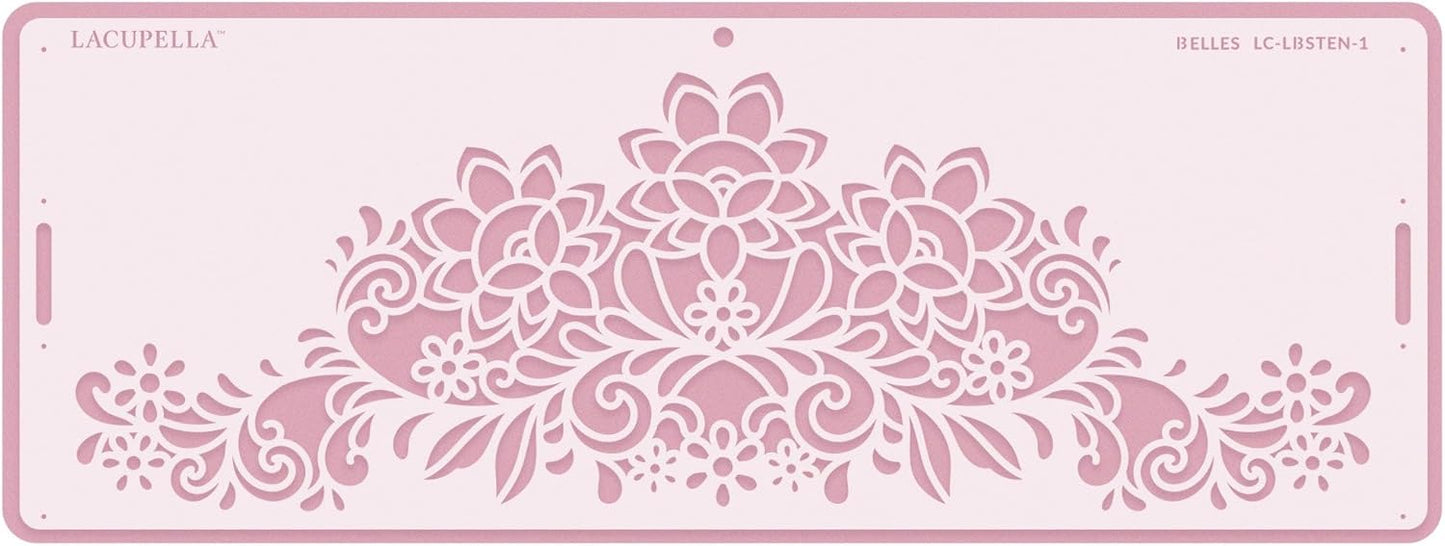 Long Border Cake Stencil, 4" x 12.75" (Belles)