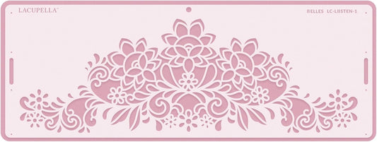 Long Border Cake Stencil, 4" x 12.75" (Belles)