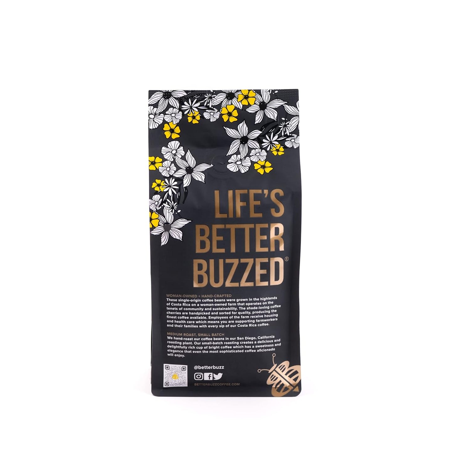 Better Buzz Costa Rica Medium Roast Whole Bean Coffee 12oz.