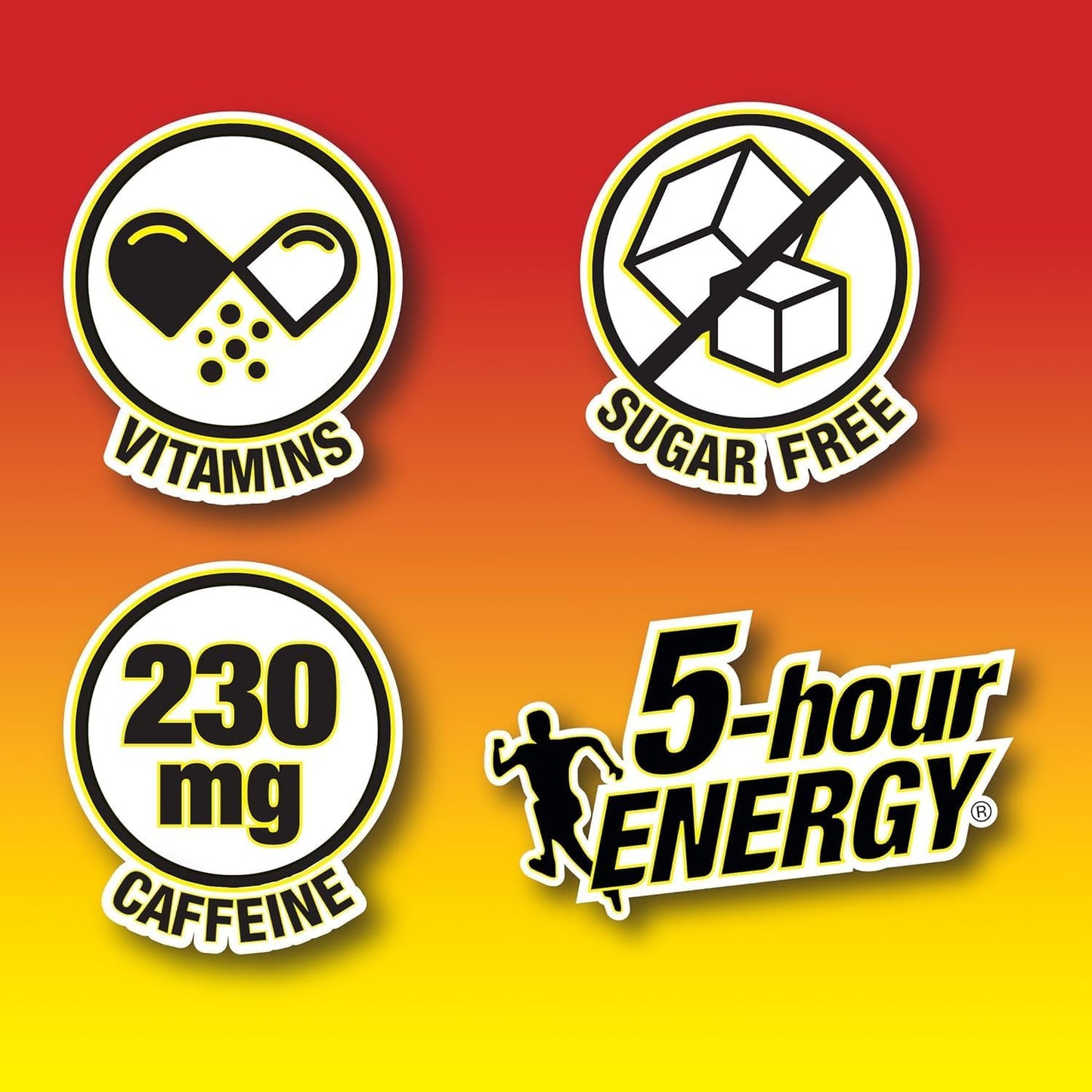 5-hour ENERGY Extra Strength Glow Motion Fruity Rainbow Fusion Flavor, Energy Shot 1.93oz, 30-Pack