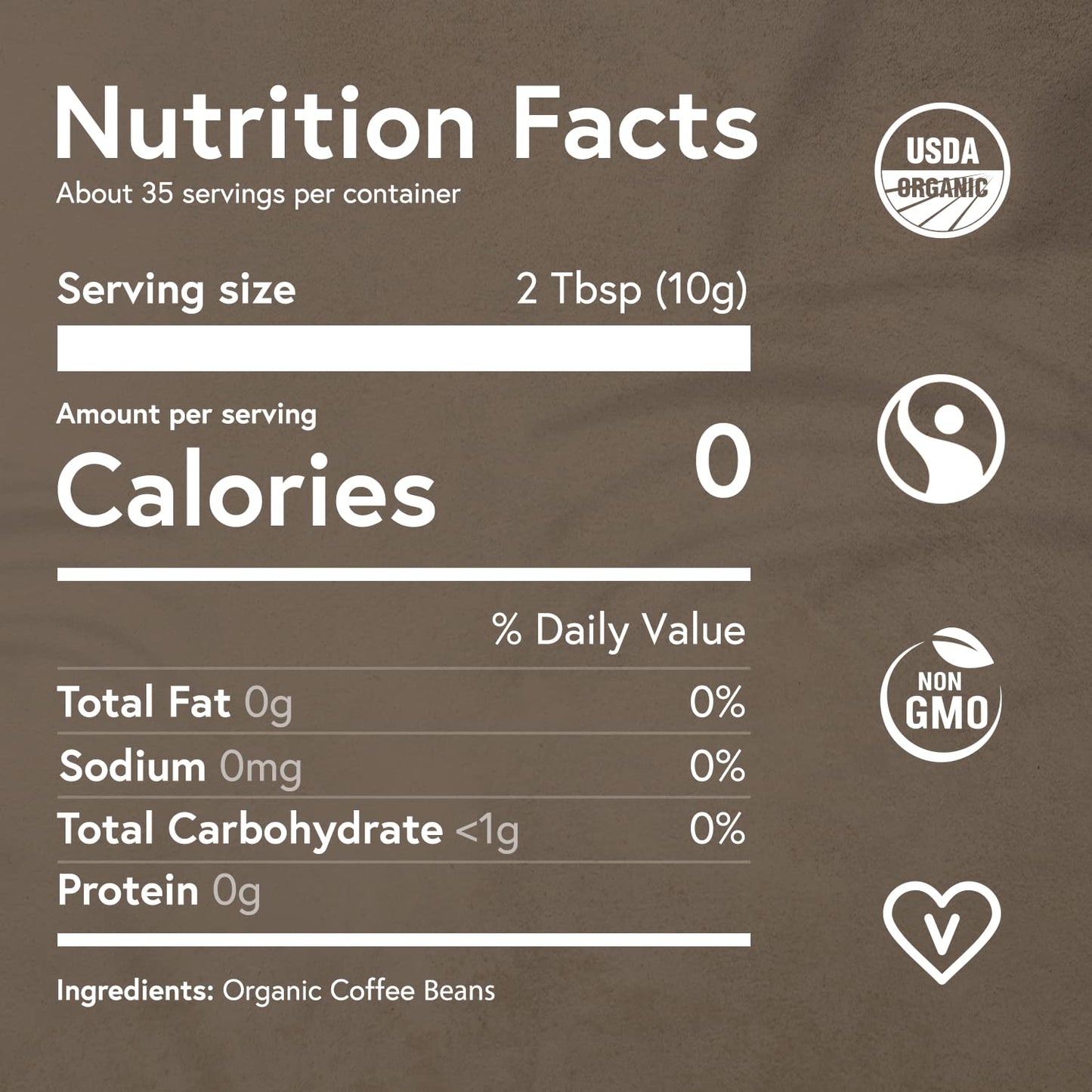 Fabula USDA Organic Espresso Coffee, Freshly Ground Espresso Low Acid Coffee, Non-GMO, No Molds, Mycotoxins Pesticides Free, Single Origin Coffee 12 oz