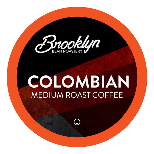 Brooklyn Beans Colombian Gourmet Coffee Pods - Compatible with Keurig K Cup Brewers Including 2.0 Machines, 40 Count, Rich and Smooth Colombian Medium Roast