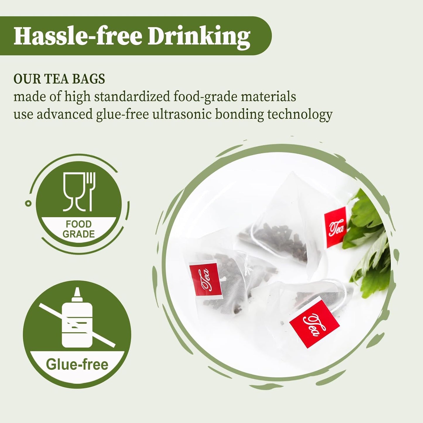 FullChea - Mugwort Tea Bag 40 Teabags, 1.5g/bag - 100% Pure Mugwort leaves Herbal Tea - Rich In Antioxidants