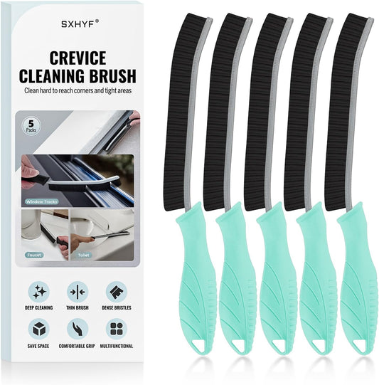 SXhyf Crevice Cleaning Brush - Grout Scrub Brush, House Cleaning Supplies, Gap Cleaning Tools, Home Essentials, Gifts for Women Men, Hard Bristle Crevice Cleaner Brush for Household Use, Bathroom