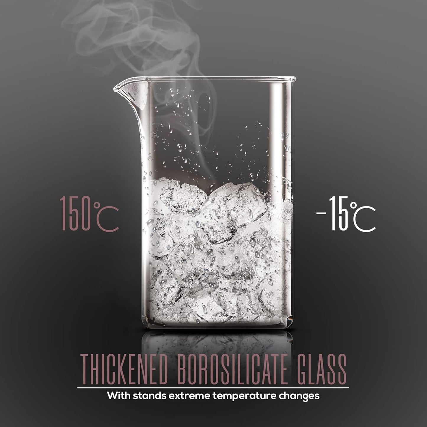 Utopia Kitchen 12 Ounce 0.35 Liter French Press Coffee Maker, Tea Maker, Travel Coffee Presses, Heat Resistant Thickened Borosilicate Coffee Pot for Camping Travel Gifts, Deep Taupe Pack of 1