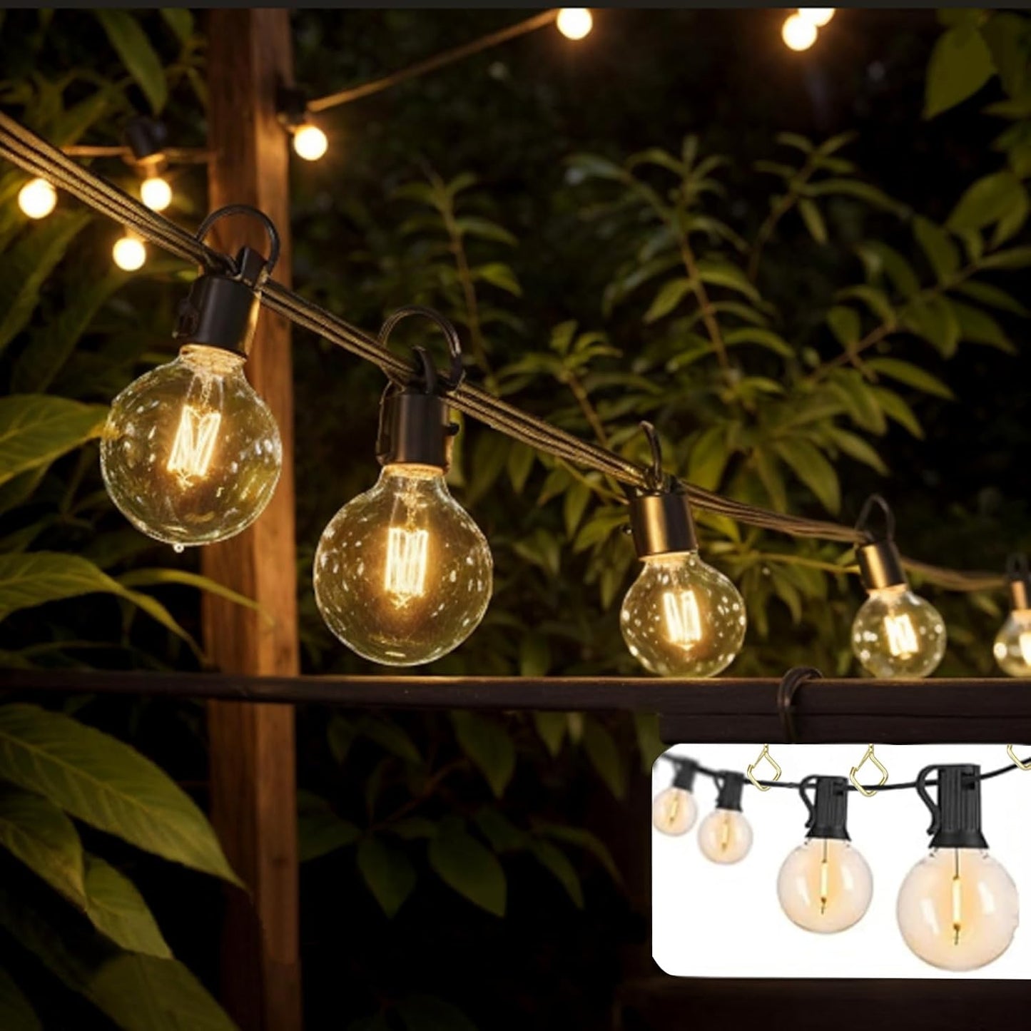 35PCS Eye Screw Hooks for Hanging Heavy Duty with Safety Buckle.Metal Ceiling Hooks for Hanging Plants,Cup,Wind Chime,Bird Feeders,String Lights at Indoor&Outdoor,2.36 Inches Gold