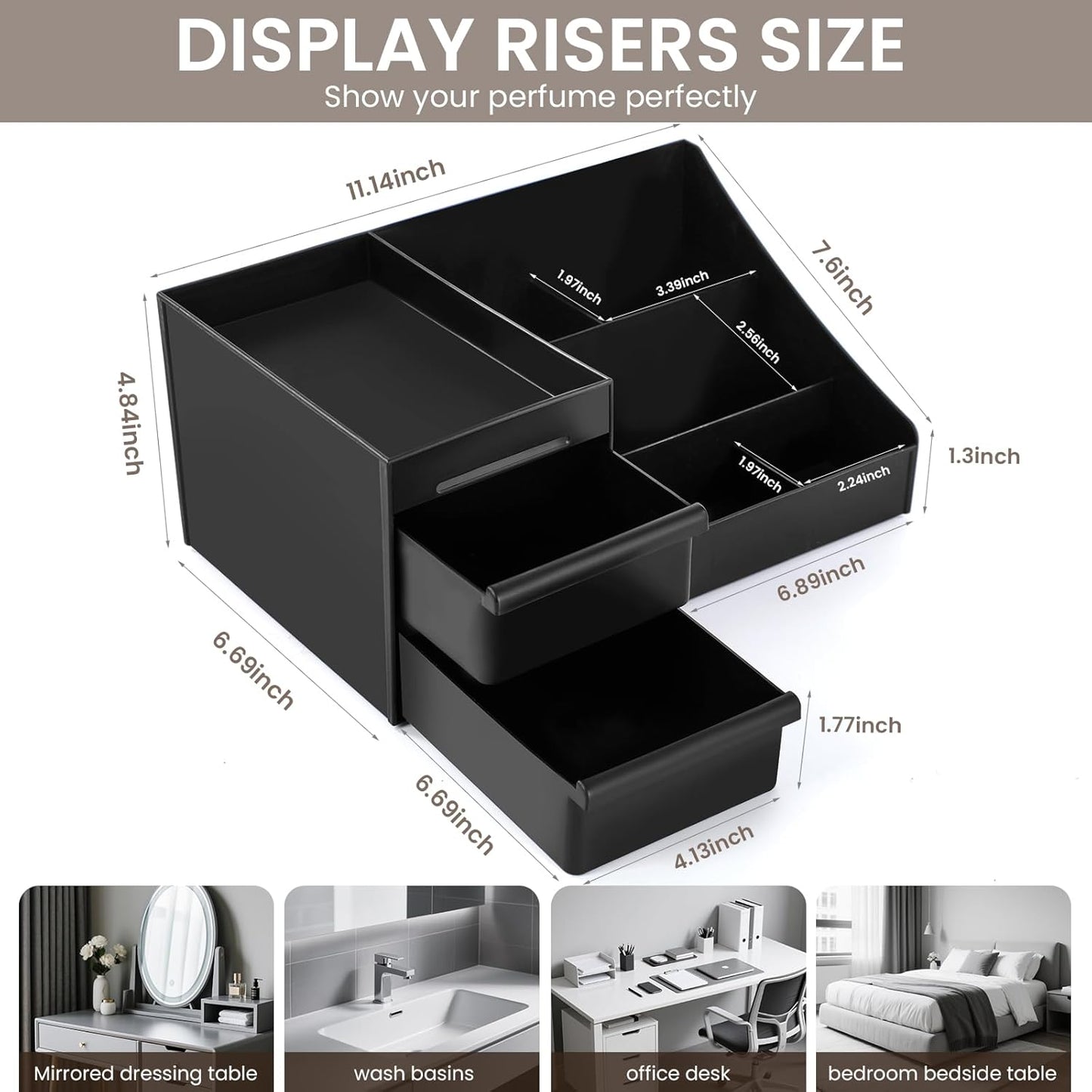 Mens Cologne Organizer,Bathroom Organizers,Organizer For Men,Cologne Stand,Perfume Tray,Perfume Stand,Cologne Holder,Toothbrush Holders,Bathroom Shelf,Counter Storage,Brush Holder