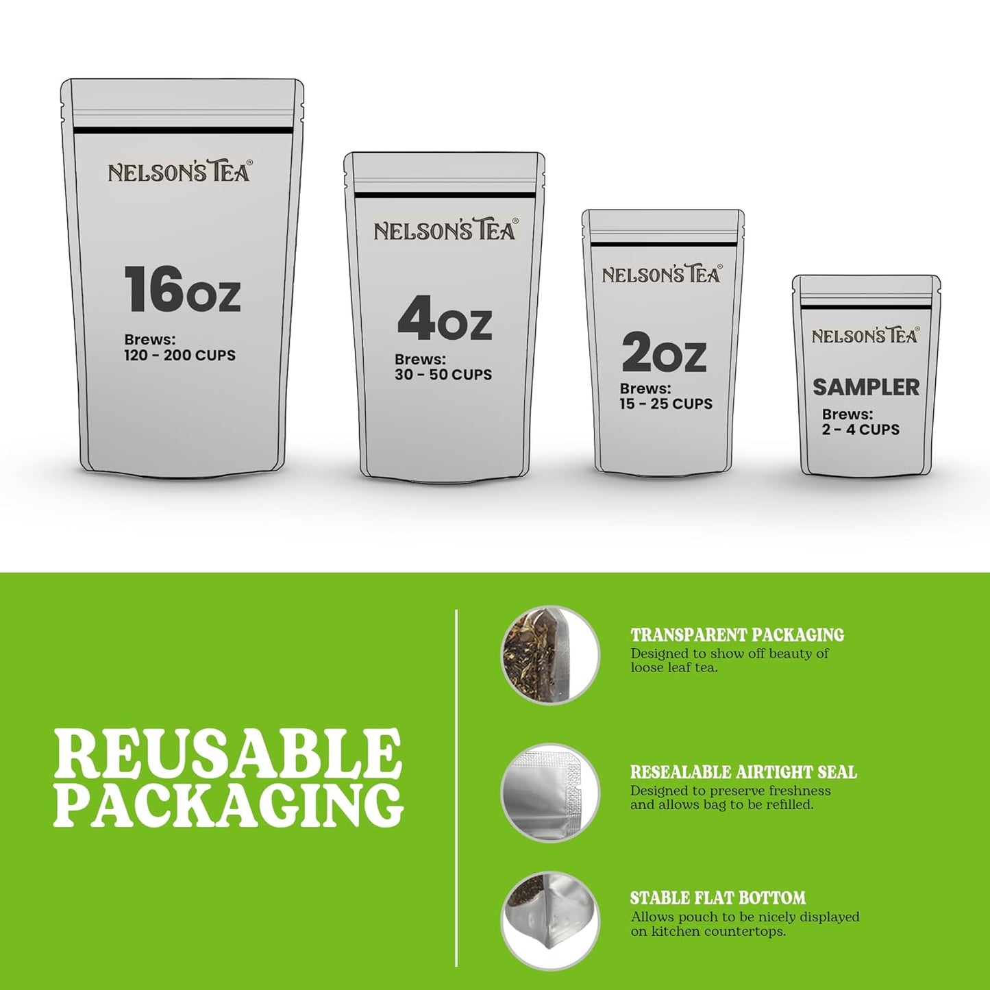 Nelson's Tea Really Root Beer - Sarsaparilla Root Herbal Loose Leaf Tea; Blend of Flavors like Sarsaparilla, Sassafras Burdock, and More! - Sample