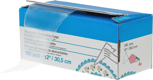 Soro Essentials- 12" Disposable Pastry Bag Pack of 100- Anti Burst Thickened Disposable Icing Piping Pastry Bags Non-Slip Decorating Bags Ideal for Cakes and Cookies Decoration for Home Restaurant