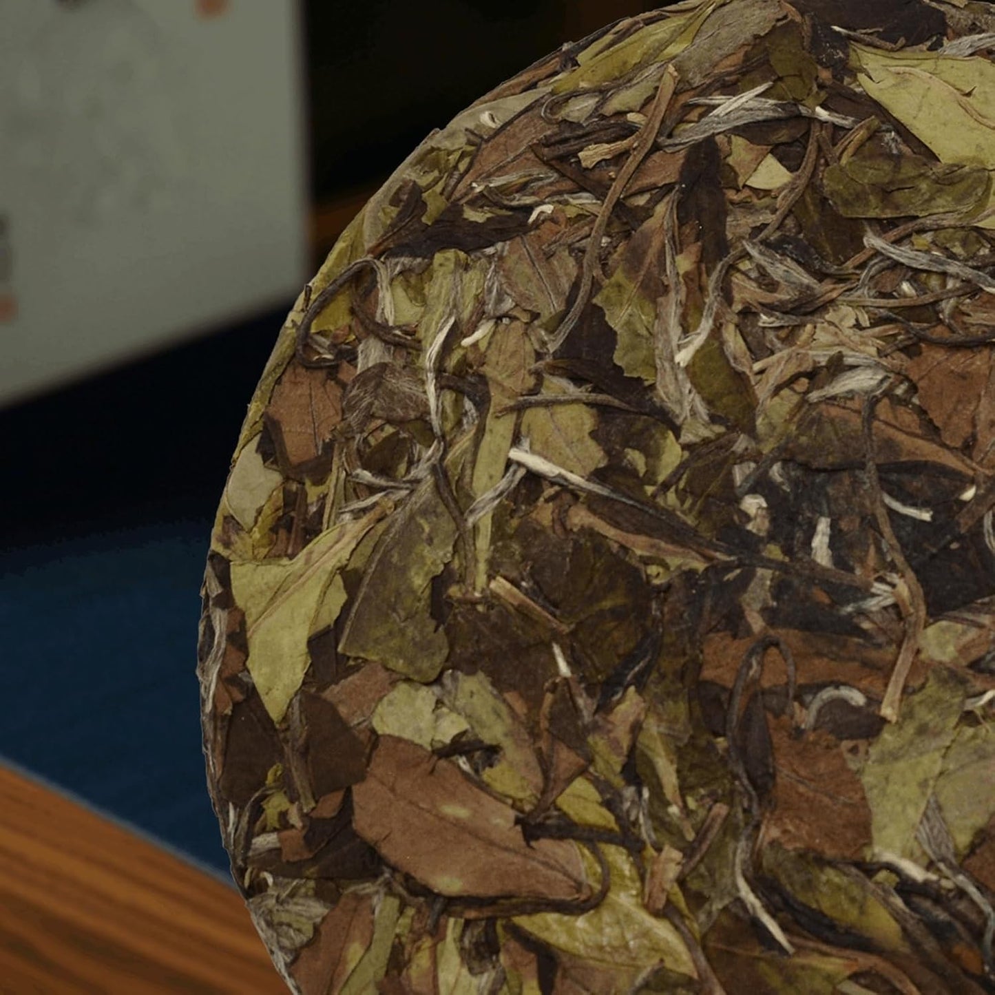 TIAN HU SHAN White Tea Cake, Premium White Peony Tea 12.35oz / 350g, Smooth & Fresh Taste Low Caffeine Chinese Tea