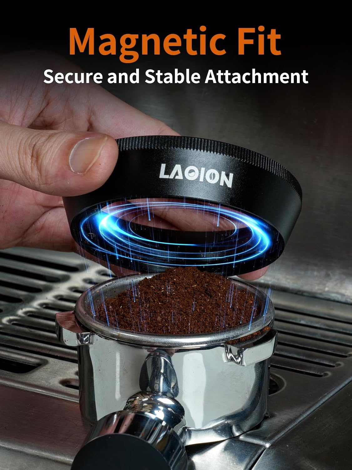 54mm Dosing Funnel, Espresso Tools Easy Clean Design with Magnetic, Espresso Dosing Funnel Fits for 54mm Breville Portafilter for Barista