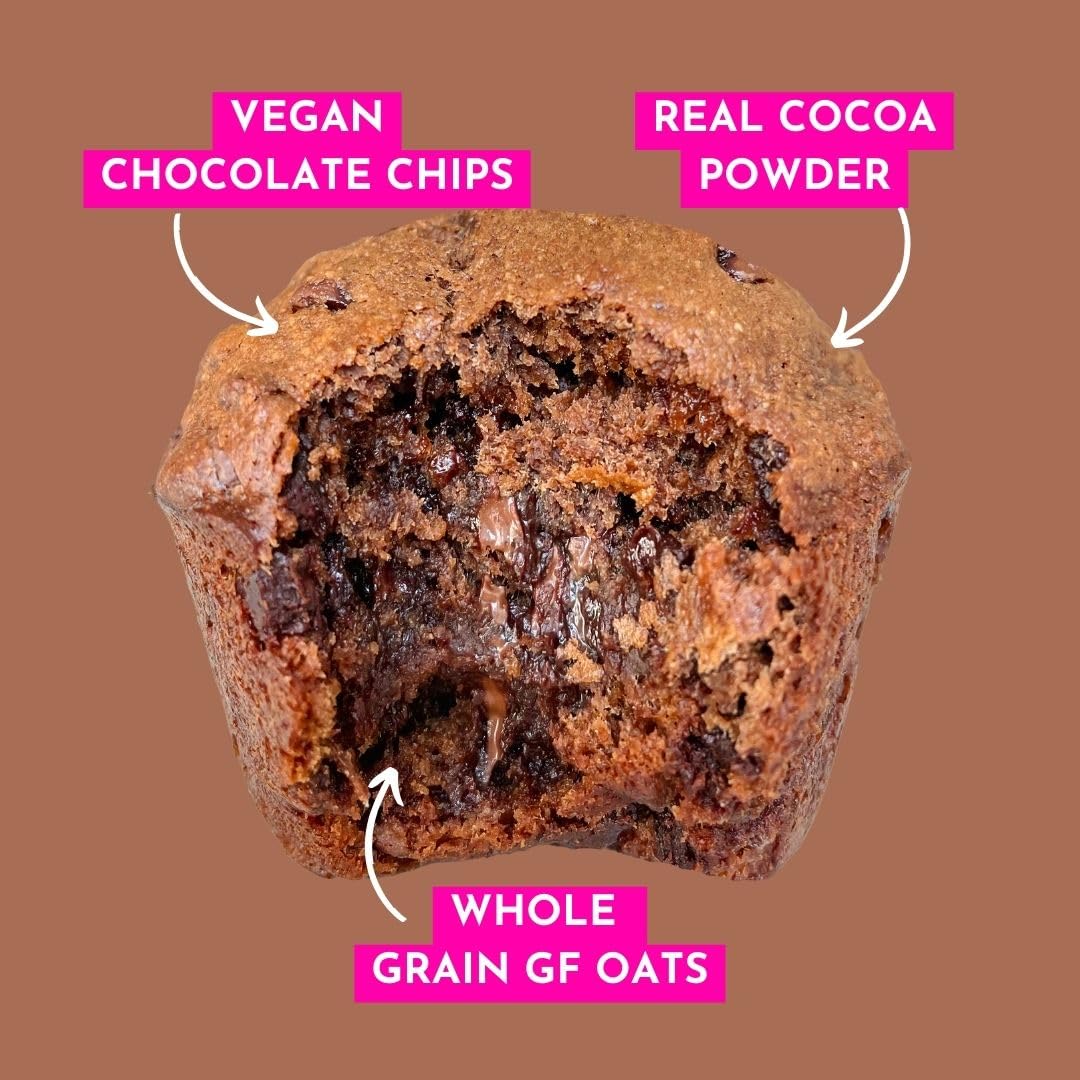 GoNanas Fudge Brownie Oat Flour Banana Bread Mix, Suitable for Plant Based Vegan Diets, Gluten Free Dairy Free Snacks, Healthy Snacks For Adults, Muffin Mix, Nut Free, Cupcakes Dessert, NON-GMO, 1pk