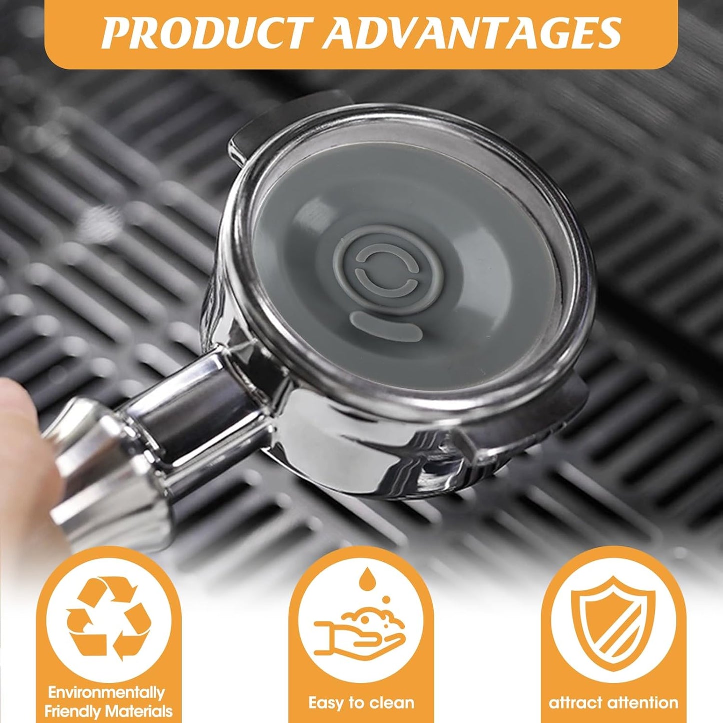 2 Pcs 54mm Espresso Backflush Cleaning Disc Compatible with Breville Espresso Machines BES870XL/BES878/BES880/BES840XL/BES810, Reusable Silicone Blind Filter Disk for Coffee enthusiast, Barista