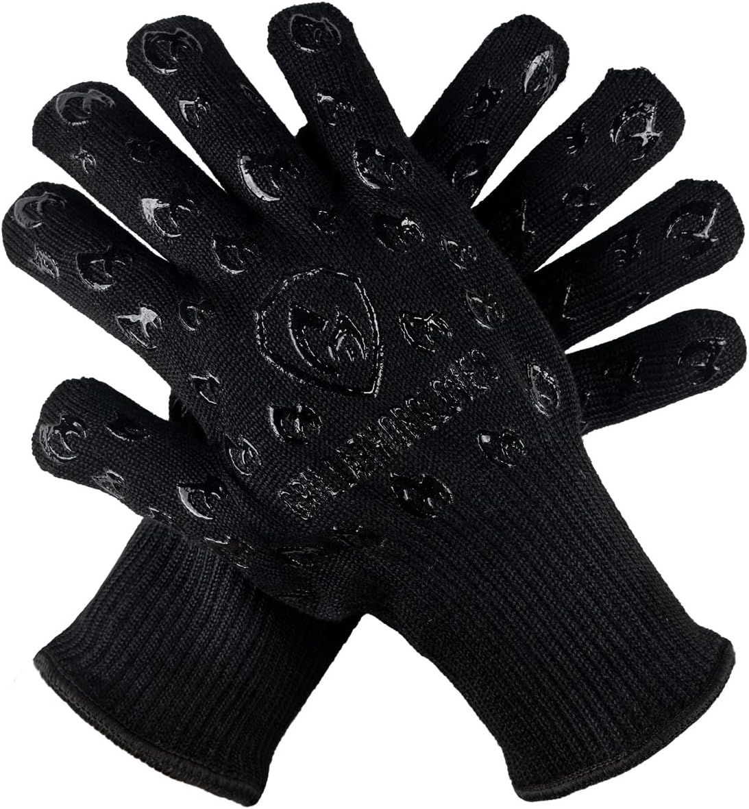 Grill Armor Oven Gloves 932°F Extreme Heat & Cut Resistant Oven Mitts with Fingers for BBQ, Cooking, Grilling, Baking – Accessory for Smoker, Cast Iron, Fire Pit, Camping, Fireplace and More