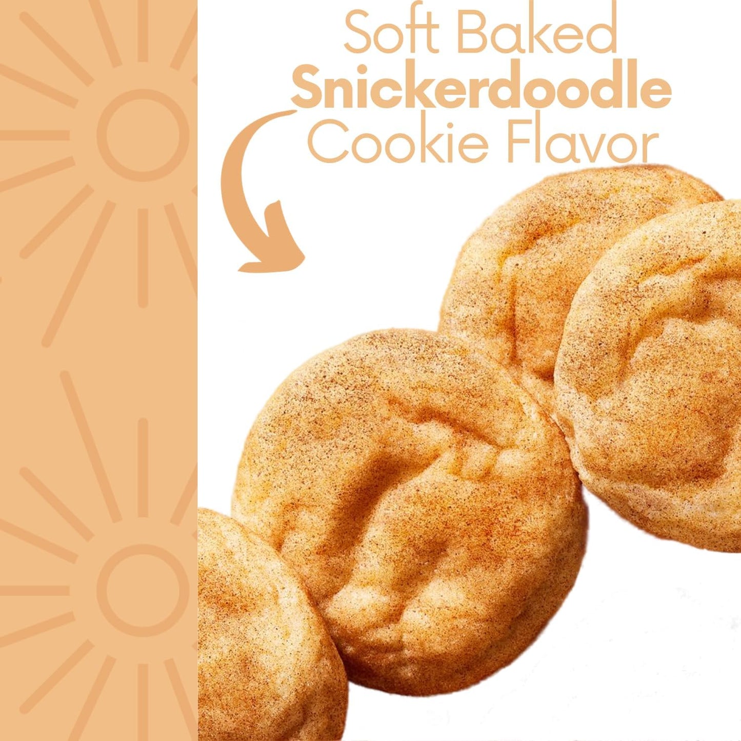 Sarasota Coffee Ground Packets | Gourmet Flavored Medium Roast Grounds Packs | Snickerdoodle Sugar Cookie | Low Acid Mold Free Bulk Individual Pouches for 12 Cup Coffee Maker | 2 oz Bags, 12 Count