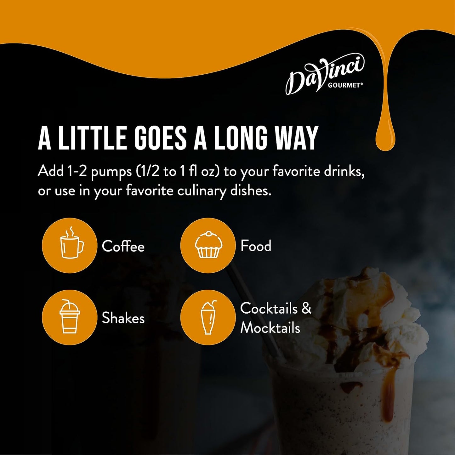 DaVinci Gourmet Sugar Free Caramel Sauce, 64 Fluid Ounces (Pack of 1)