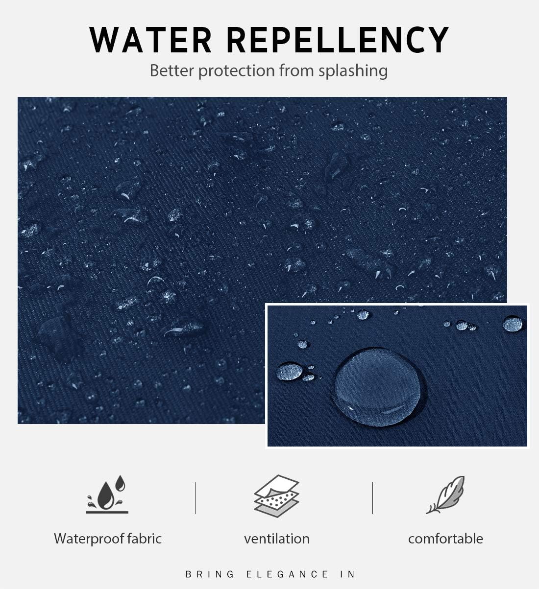 Syntus 12 Pack Bib Apron, Unisex Aprons Adjustable Waterdrop Resistant with 2 Pockets Cooking Kitchen Apron for Chef, BBQ Drawing Apron Bulk, Nautical Blue