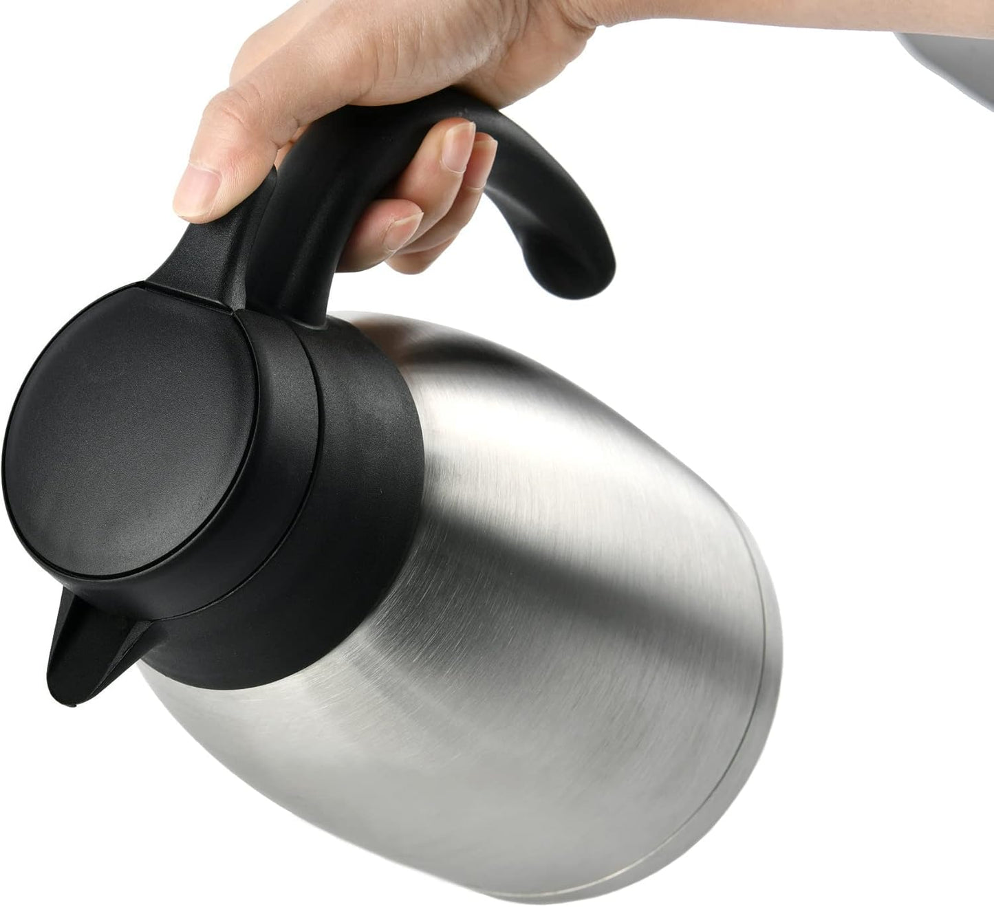 Heritage66 Stainless Steel Thermal Coffee Carafe Triple Layer Thermal Vacuum insulated 12 hours heat Retention/24 hours cold Retention/ 1 Liter Tea, Water, and Coffee Dispenser