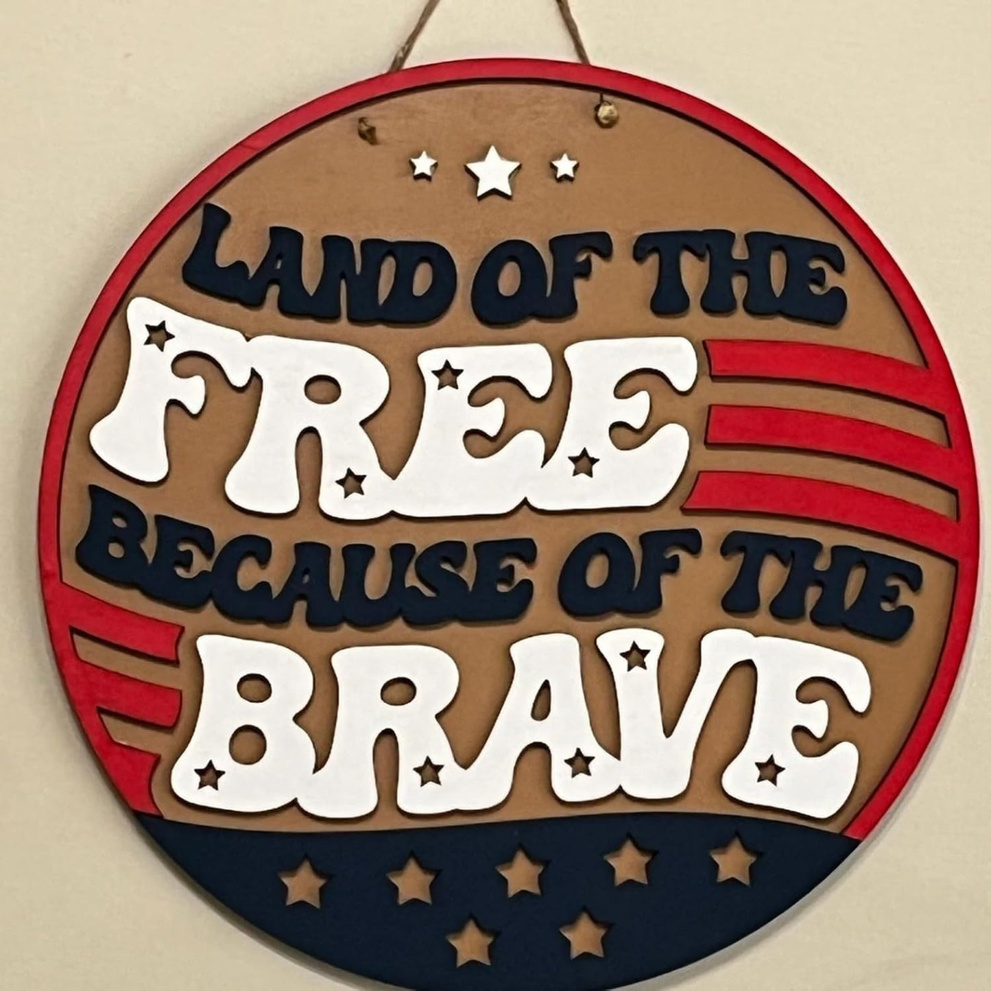 Patriotic Welcome Stencils 12” 4th of July Stencil Independence Day Stencils for Painting on Wood Door Hanger Porch Sign Decor