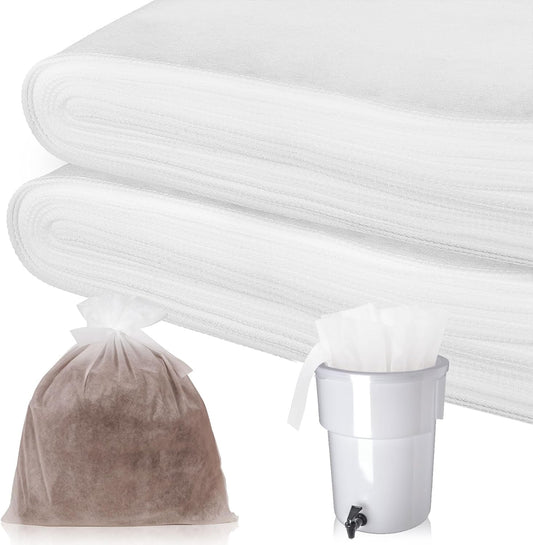 100 Piese Cold Brew Coffee Filters with Drawstring, 20" X 20" Commercial Cold Brew Bags for Commercial Model Cold Brew Coffee Makers and 5 Gallon Commercial Systems, Brew Up To 5 LBS Coffee