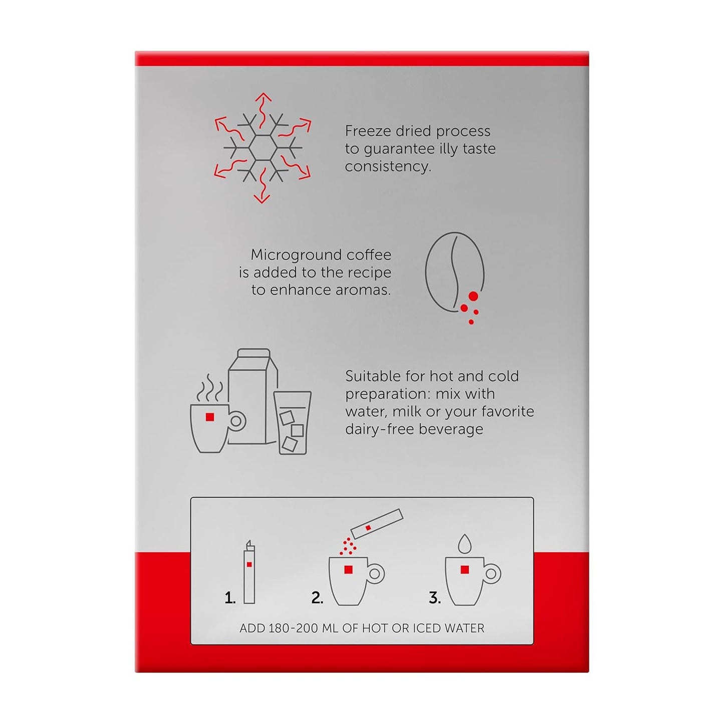 illy Instant Coffee Singles, Classico Medium Roast, Caramel & Orange Blossom Notes, 40 Single-Serve Packets (2g Each) - Premium Arabica Coffee