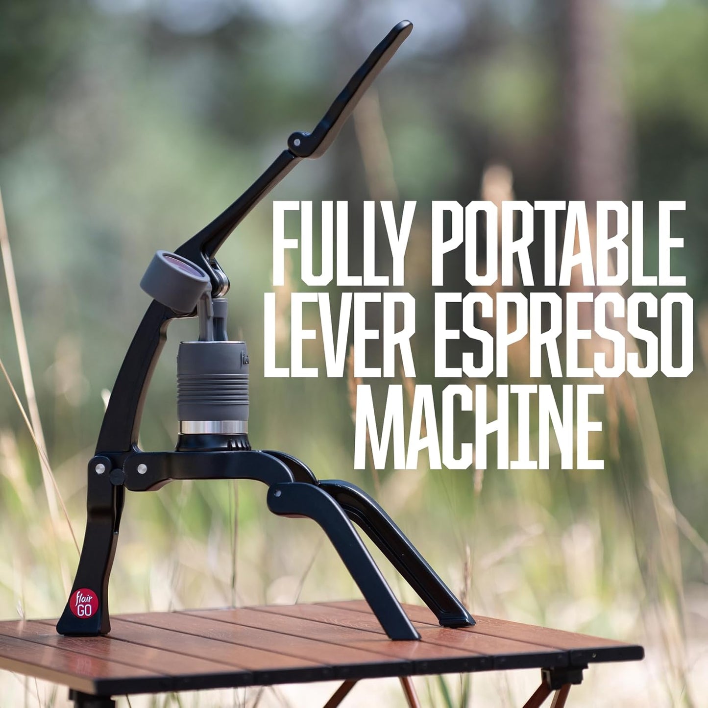 Flair GO: Portable, Collapsible Lever Espresso Machine for 9BAR Espresso Anywhere (Grounds Model)