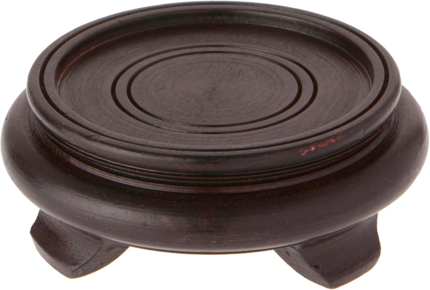 Bard's Dark Wood Decorative Base, 1.625" H x 4.75" W x 4.75" D (3.5" Display Diameter), Pack of 2
